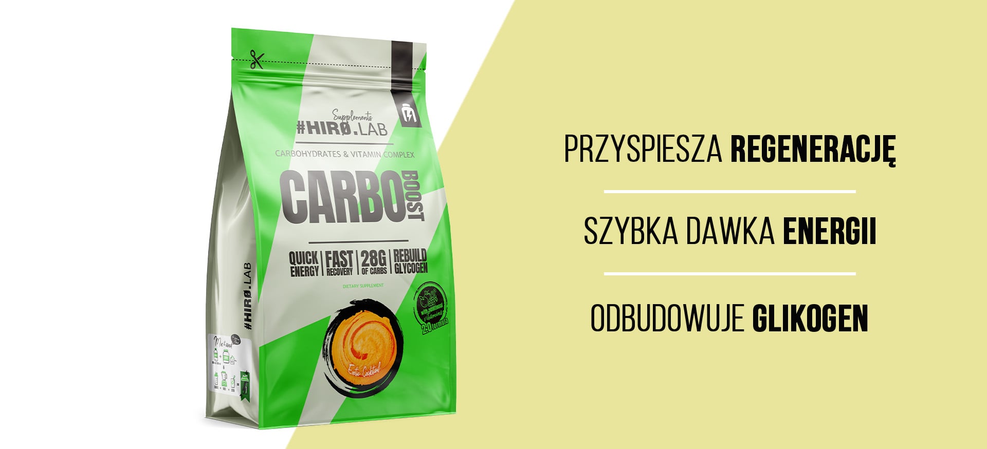 Hiro.Lab - Carbo Boost - sacharidový doplněk na bázi maltodextrinu