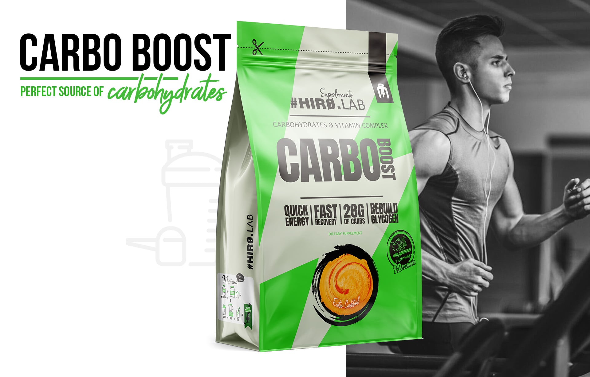 Hiro.Lab - Carbo Boost - sacharidový doplněk na bázi maltodextrinu