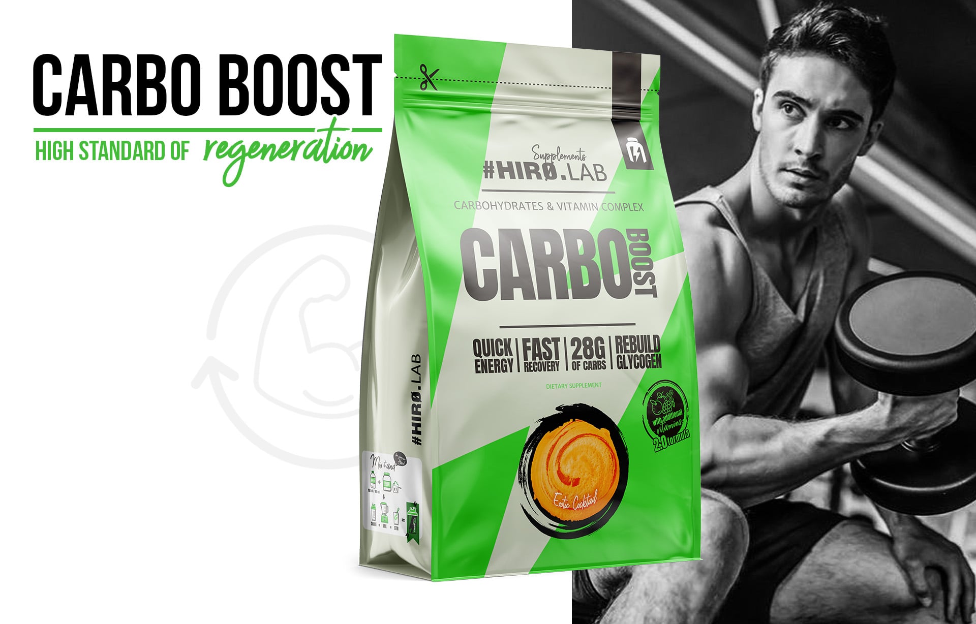 Hiro.Lab - Carbo Boost - sacharidový doplněk na bázi maltodextrinu