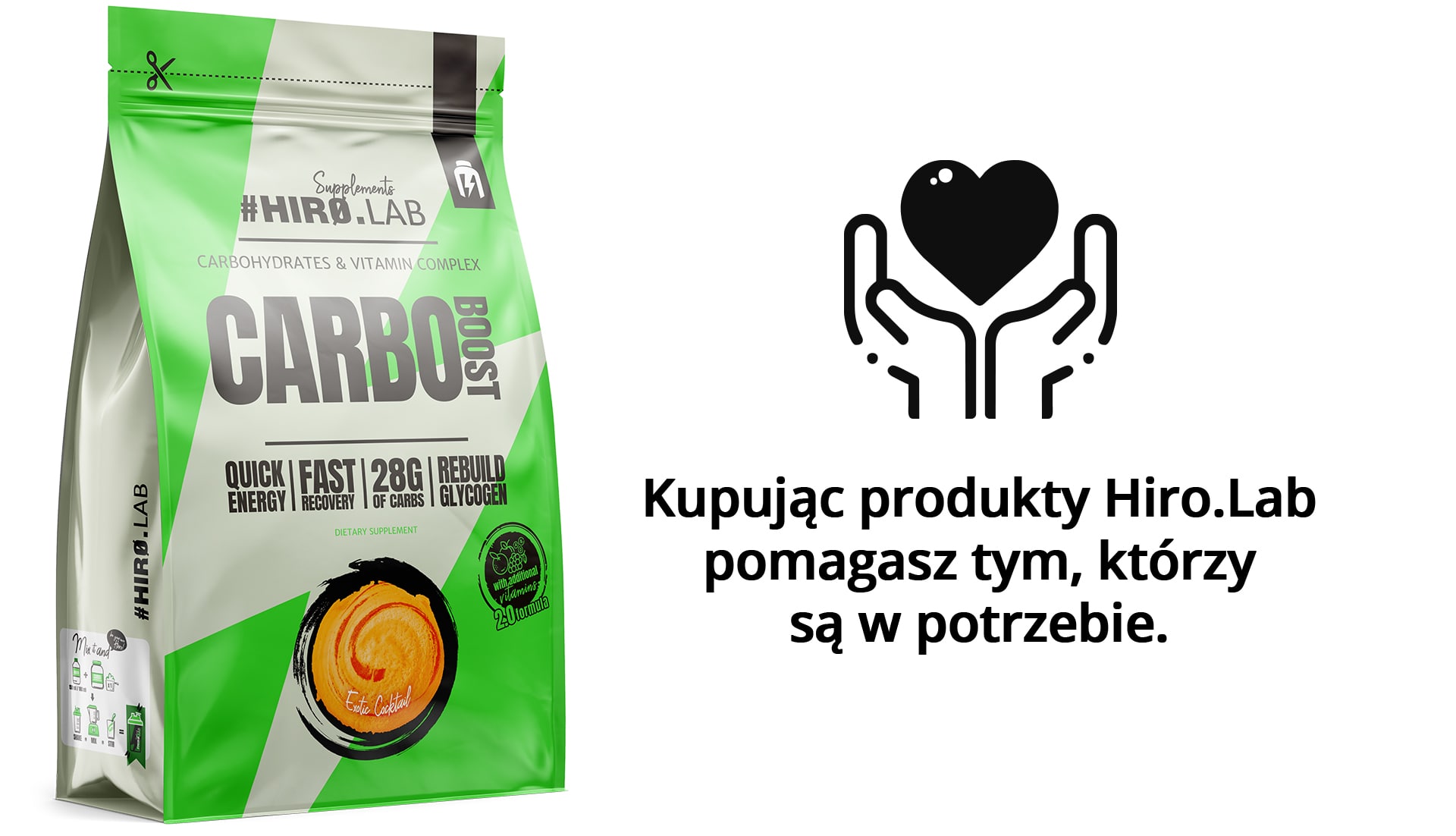 Hiro.Lab - Carbo Boost - sacharidový doplněk na bázi maltodextrinu