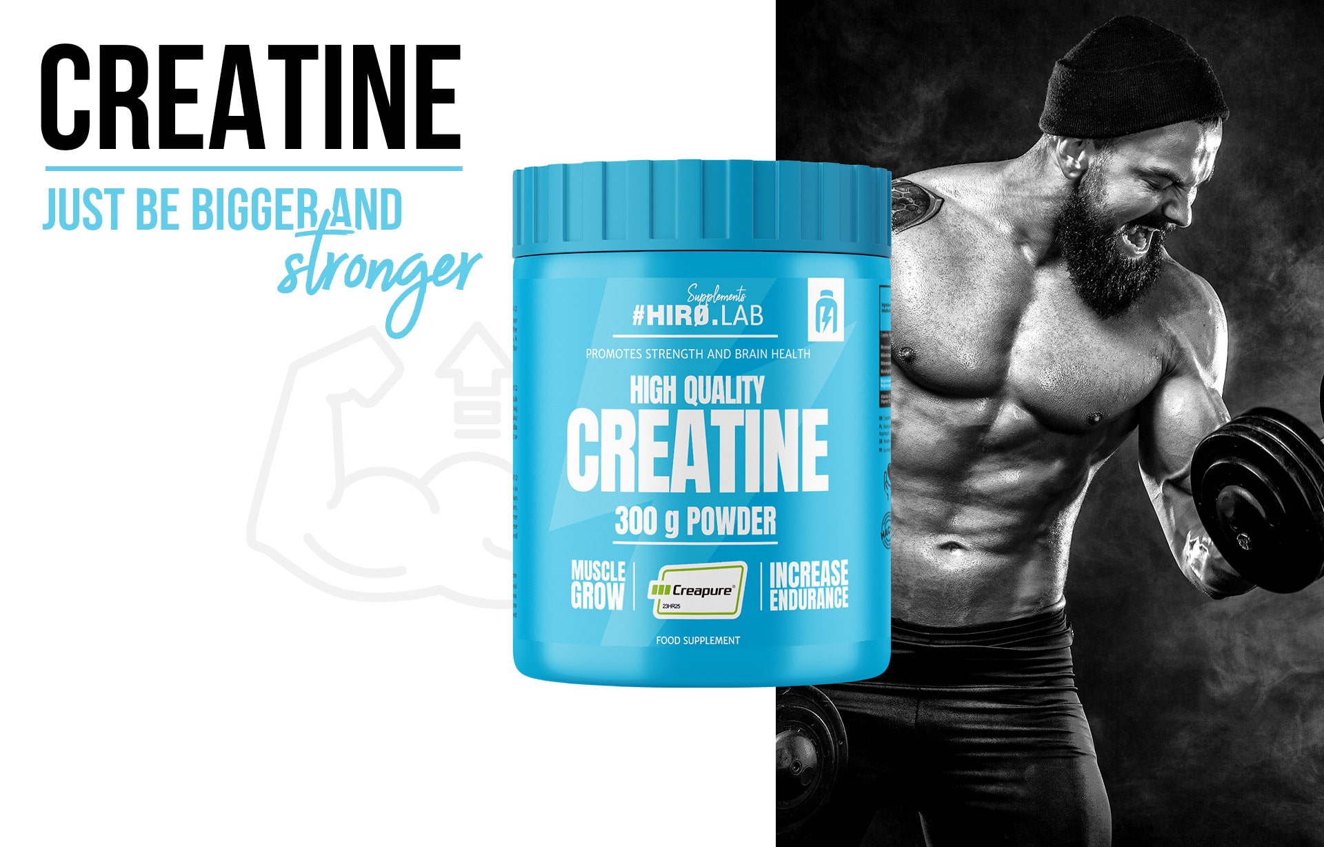 Hiro.Lab - Creapure - patentovaný kreatin monohydrát 200 MESH