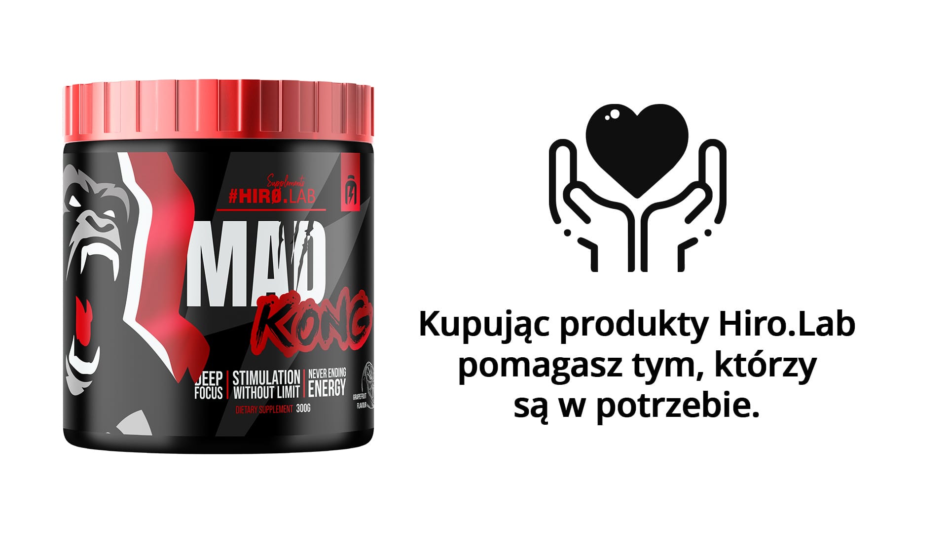 Mad Kong - předtréninkovka, energie, koncentrace