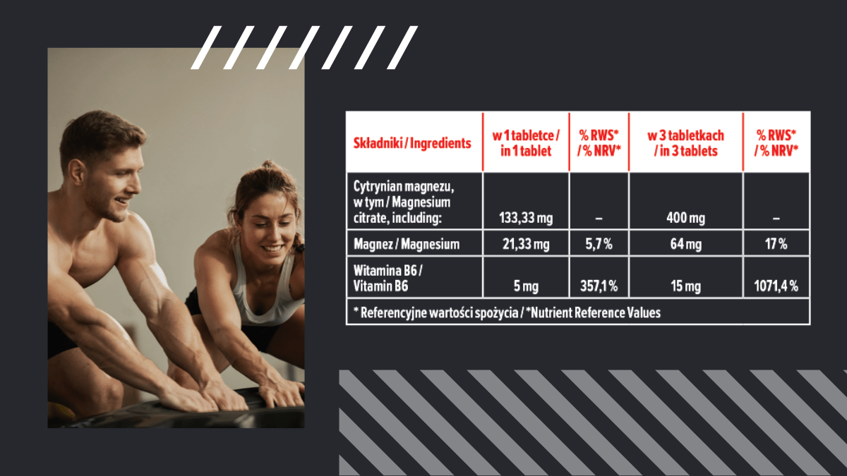 Hořčík + Vitamín B6 - podpora zdravého spánku, relaxace, proti křečím ZMA