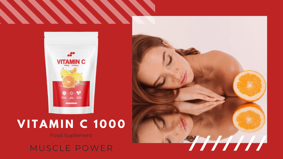 MP Nutiriton - Vitamín C v prášku - antioxidant, podpora imunity, syntéza kolagenu
