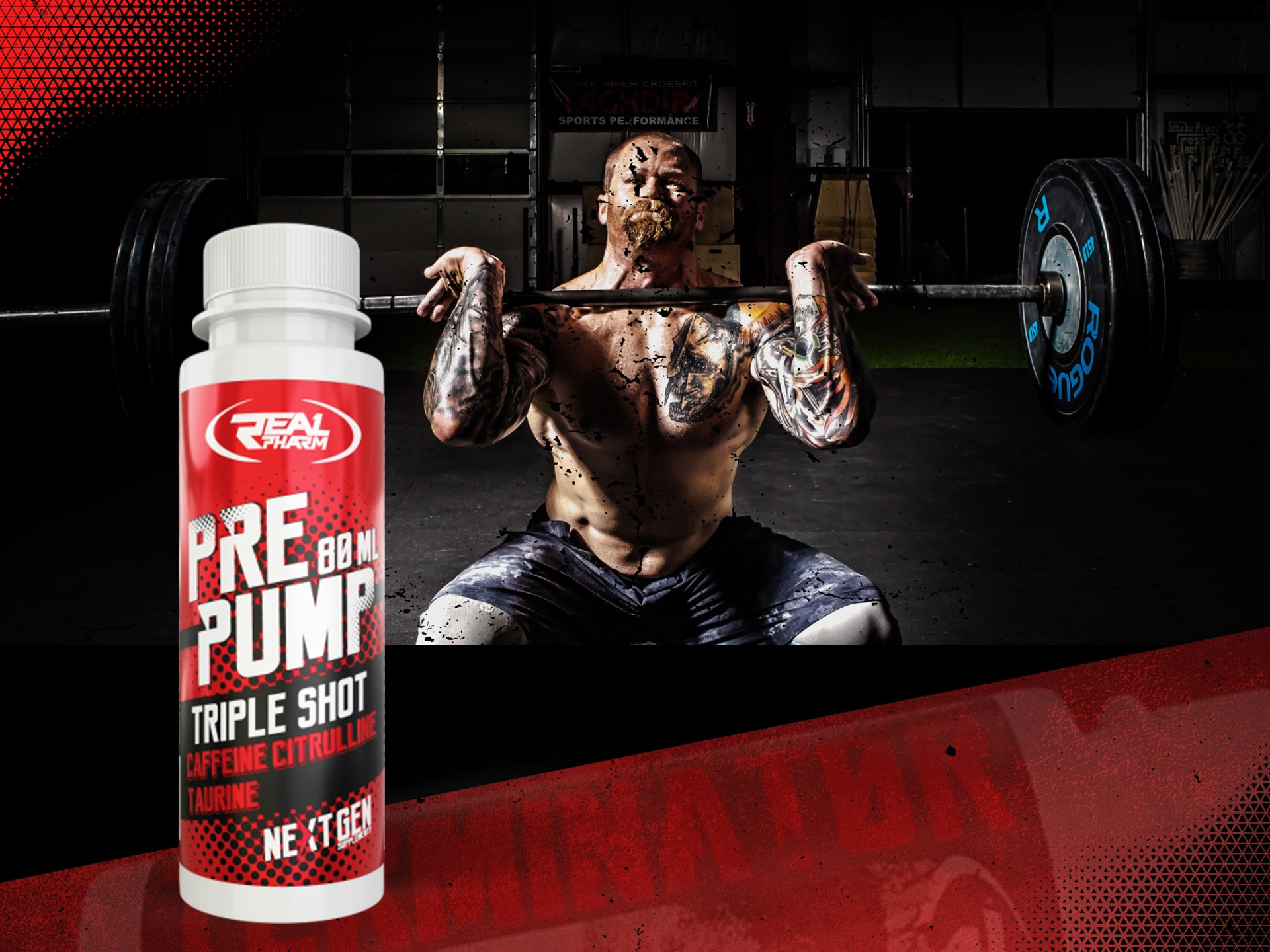 Real Pharm - PrePumpShot předtréninkový shot, preworkout