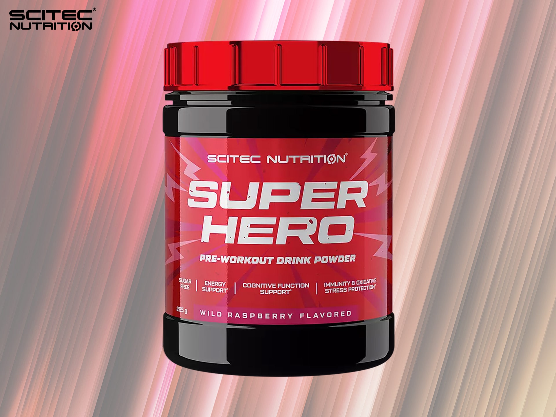 Scitec - SuperHero - předtréninkovka s přídavkem cholinu a koenzymu Q10