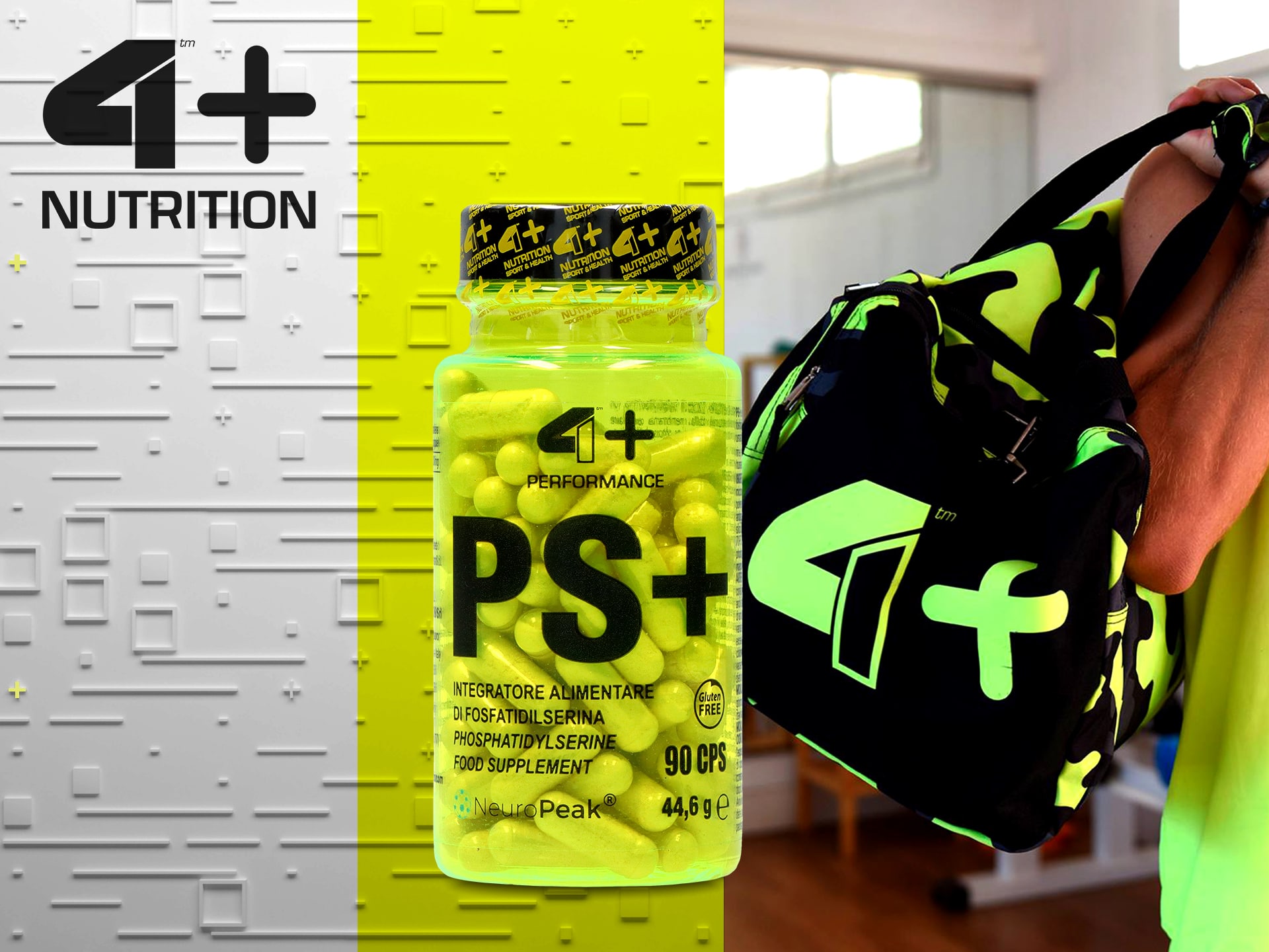4+ Nutritn - Ps+ - fosfatidylserin - 90caps