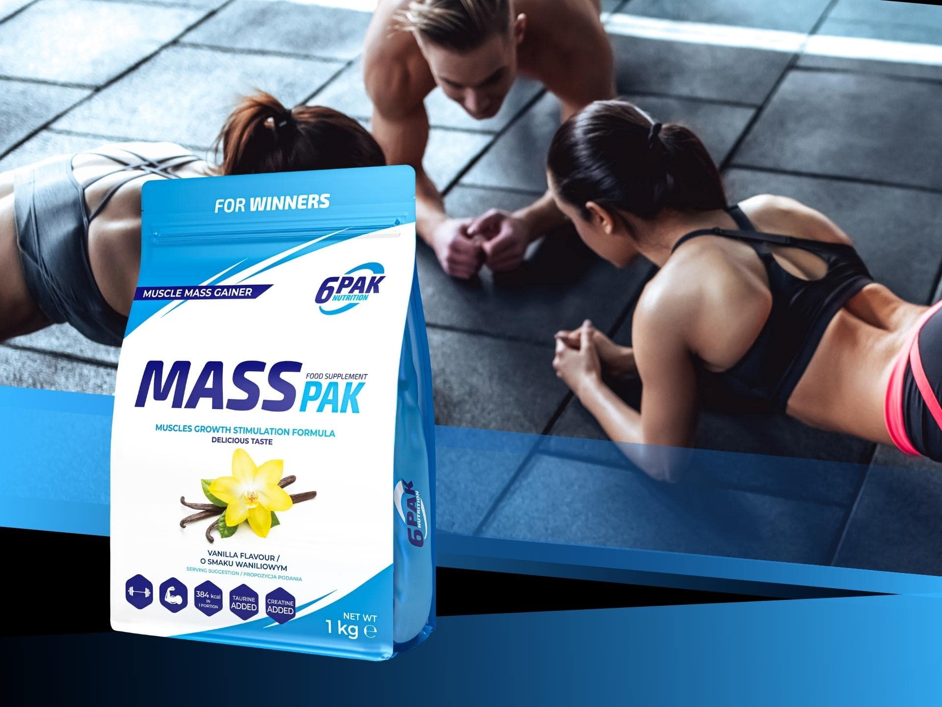 Sacharidovo-proteinový doplněk - MassPak - 1000g
