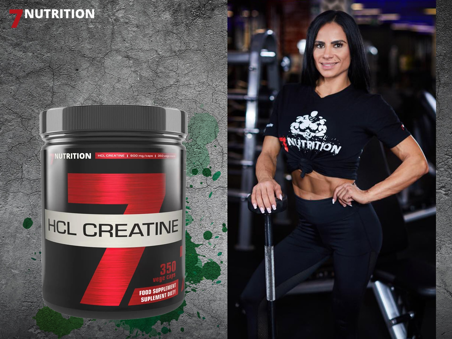7Nutrition - chlorowodorek kreatyny w kapsułkach - HCL Creatine
