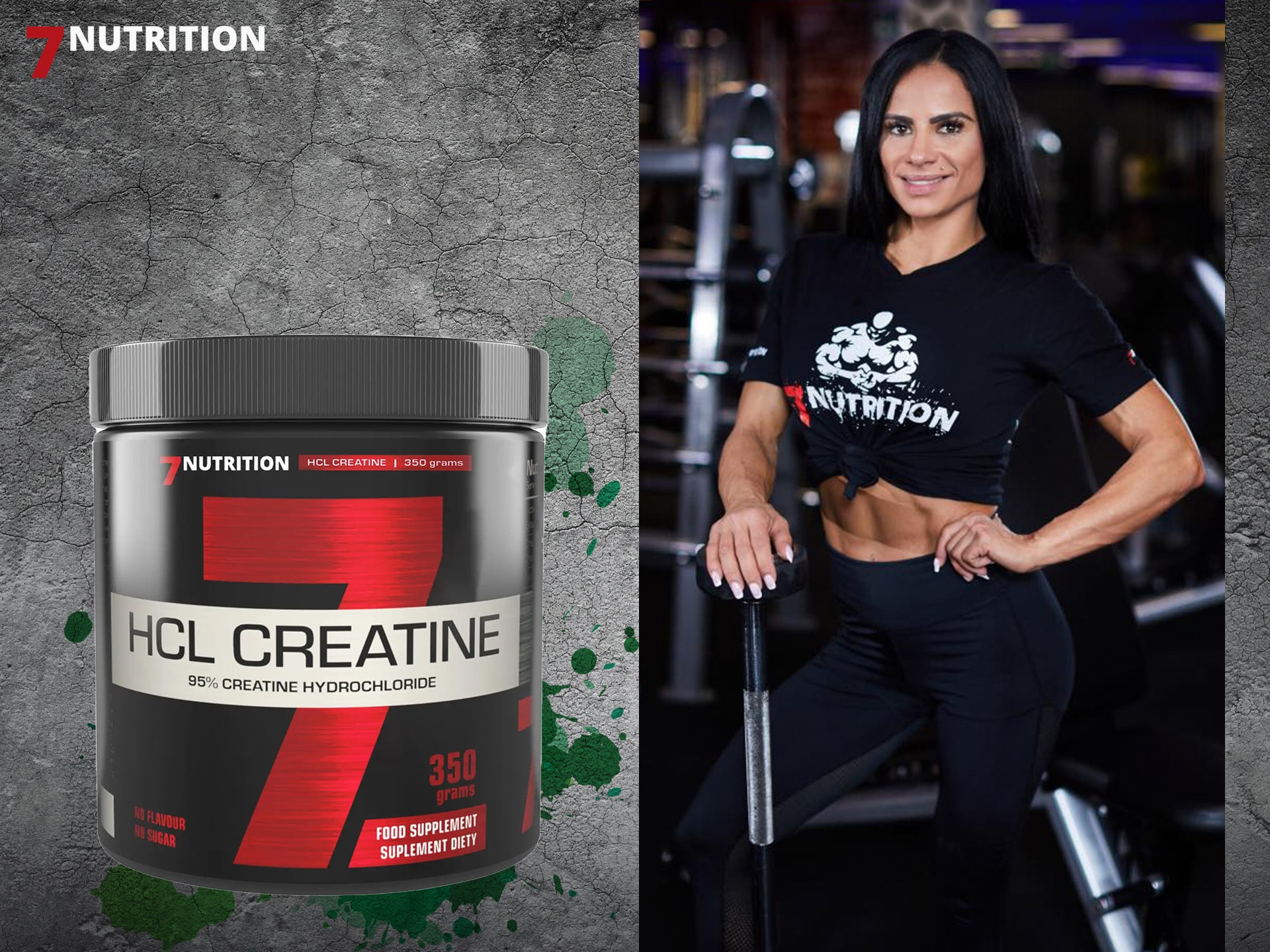 7Nutrition - kreatin hydrochlorid bez příchutě - HCL Creatine