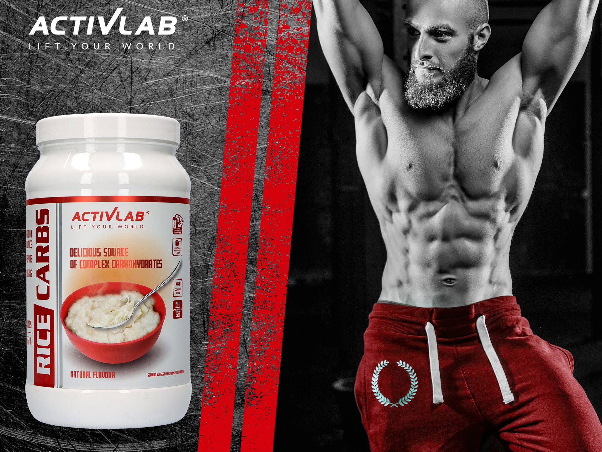 Activlab - Rice Carbs - 1000g - Přírodní