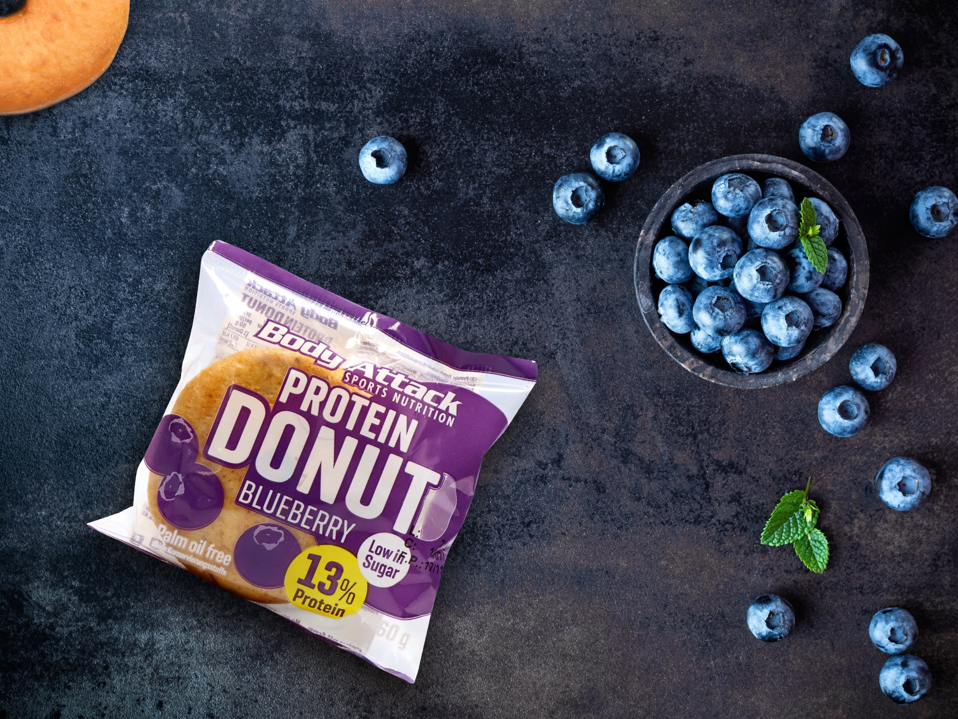 Body Attack - proteinový donut borůvkový