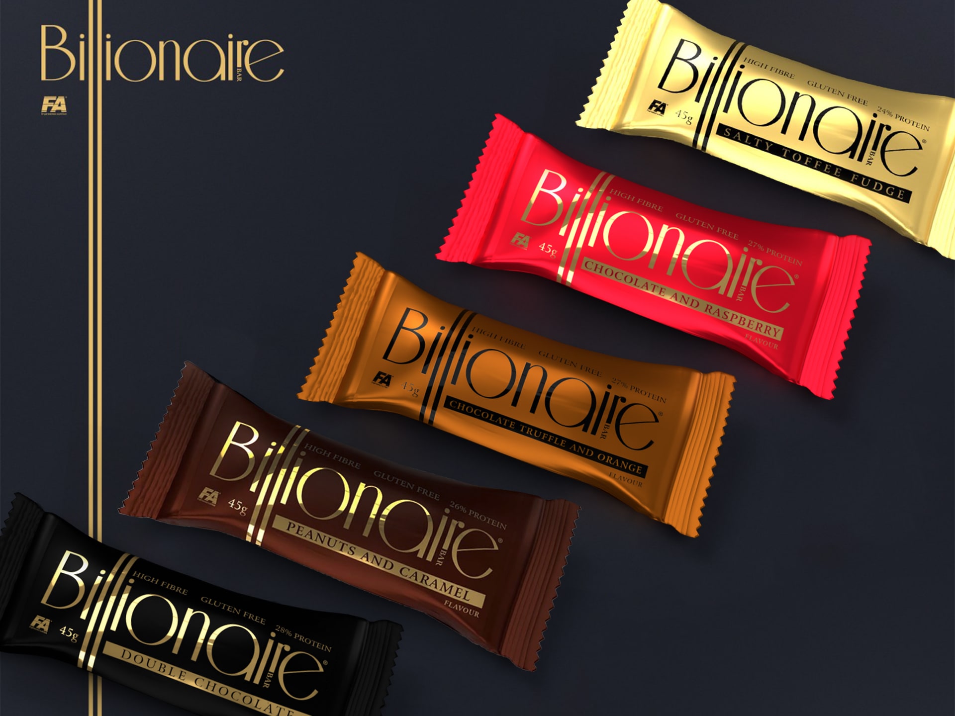 FA - Billionaire Protein Bar - vysokoproteinová tyčinka 