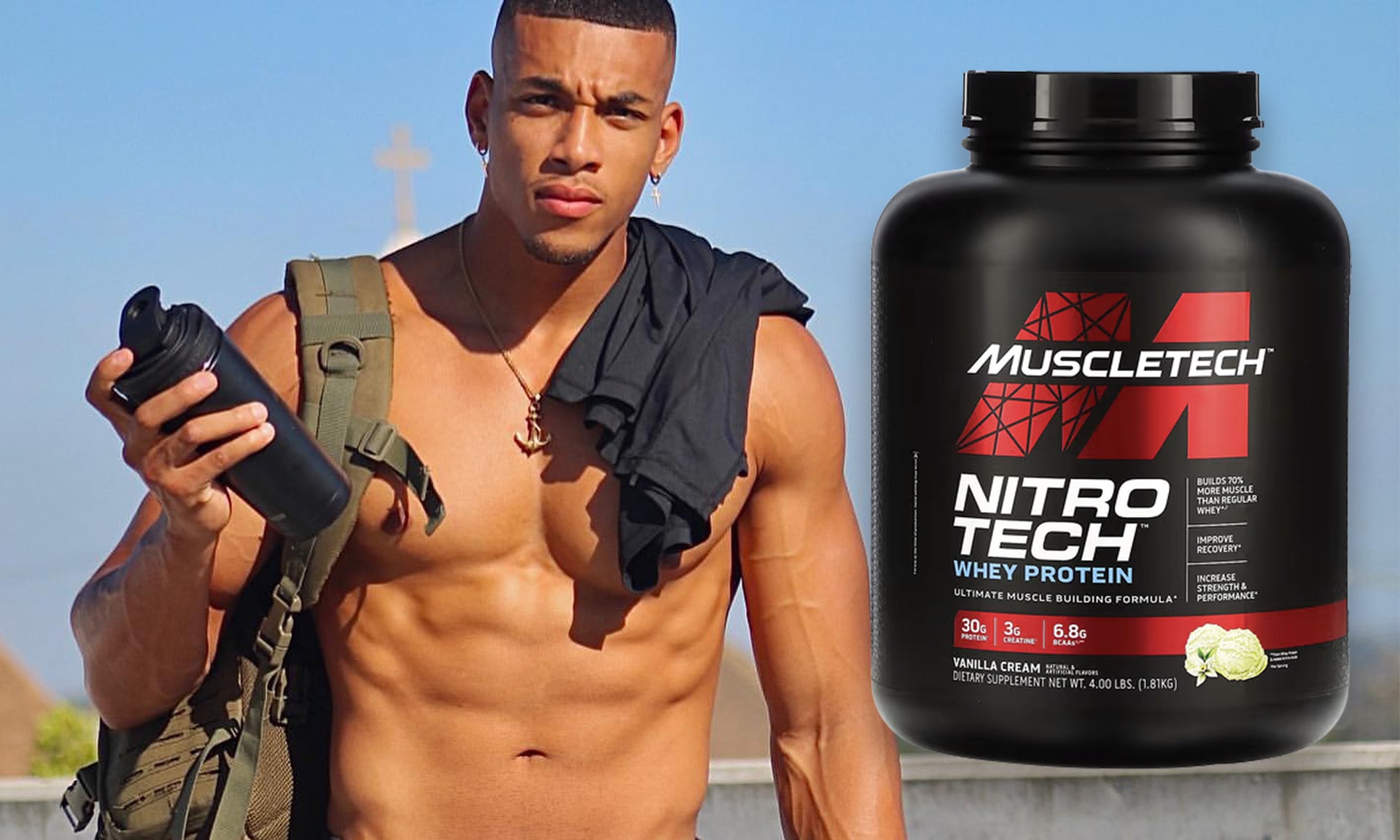 MuscleTech - proteinový shake vanilkový - 1810g