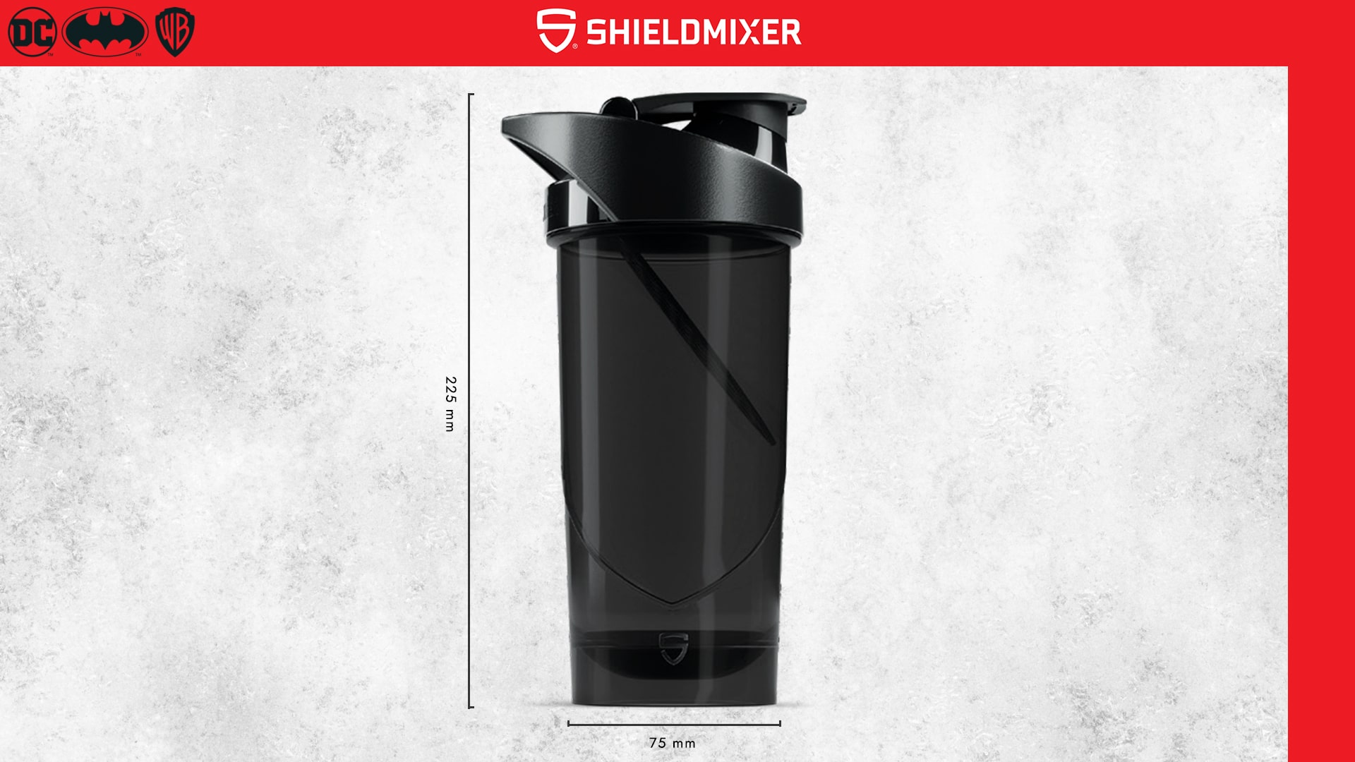 Shieldmixer - Shaker Hero Pro - rozměry