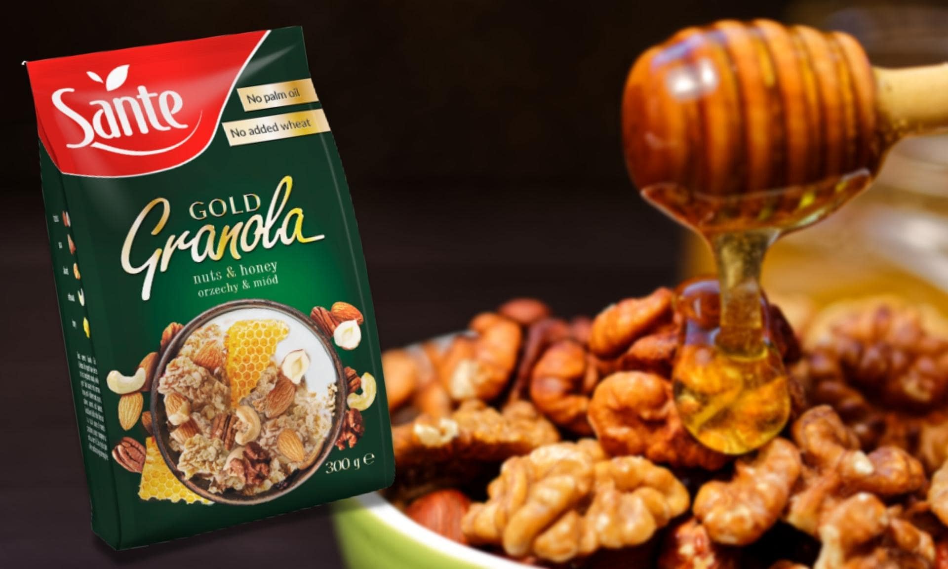 Sante - Granola Gold - Ořechy a Med