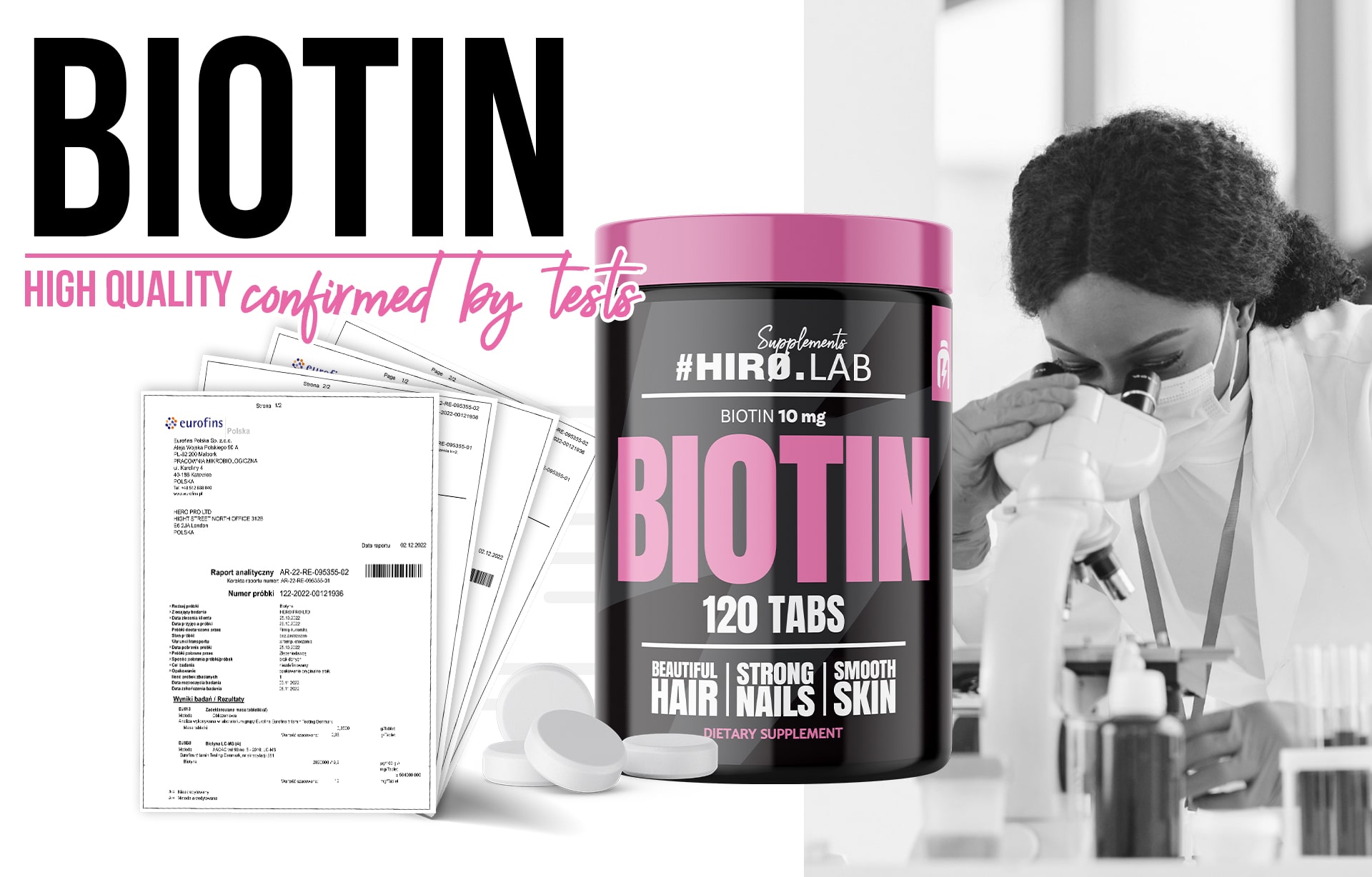 Hiro.Lab - Biotína - Badania