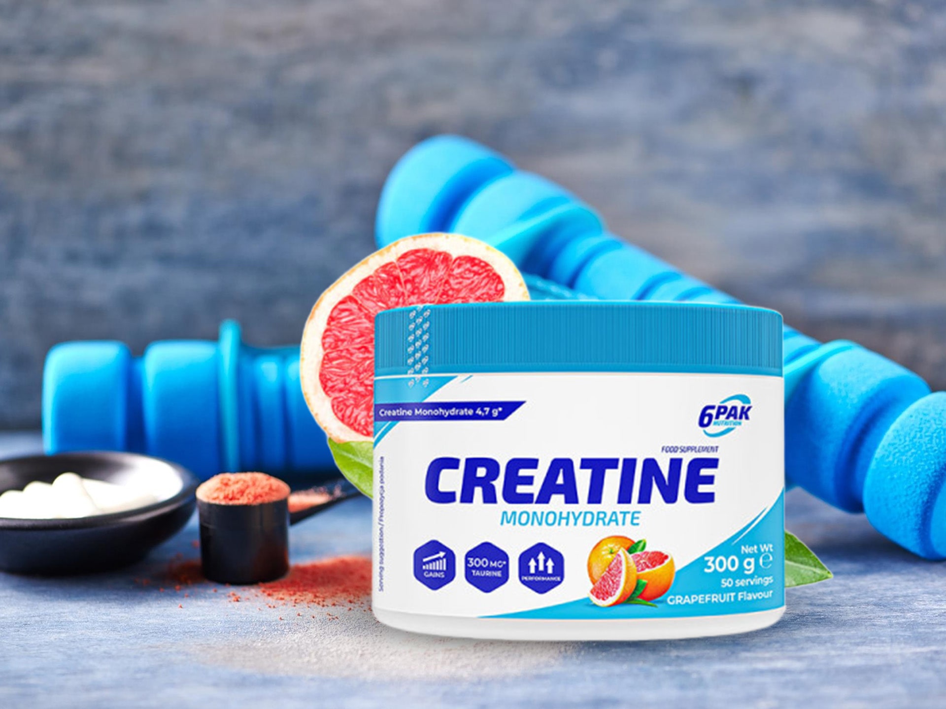 monohydrat kreatyny w proszku grejpfrutowy smak