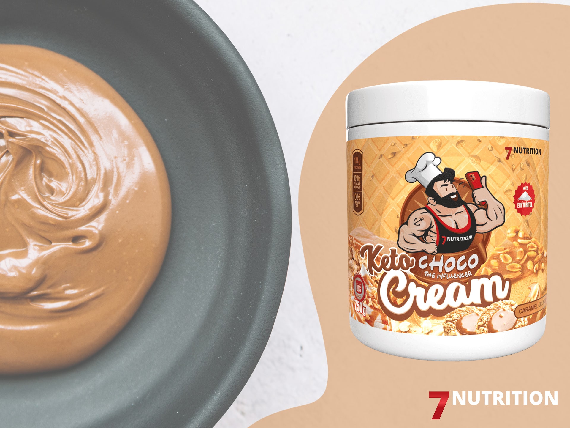Krem na keto - high protein, low sugar, bez přídavku cukru