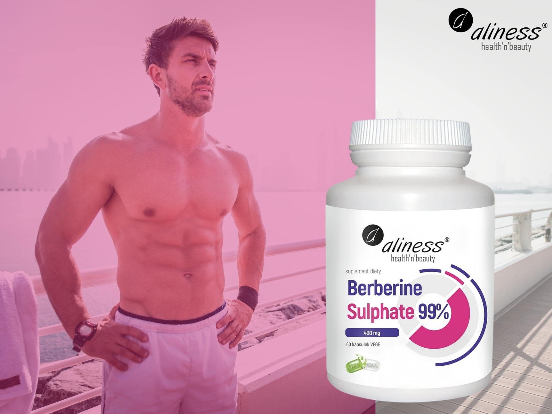 ALINESS Berberine Sulphate 99% 400 mg - 60vcaps