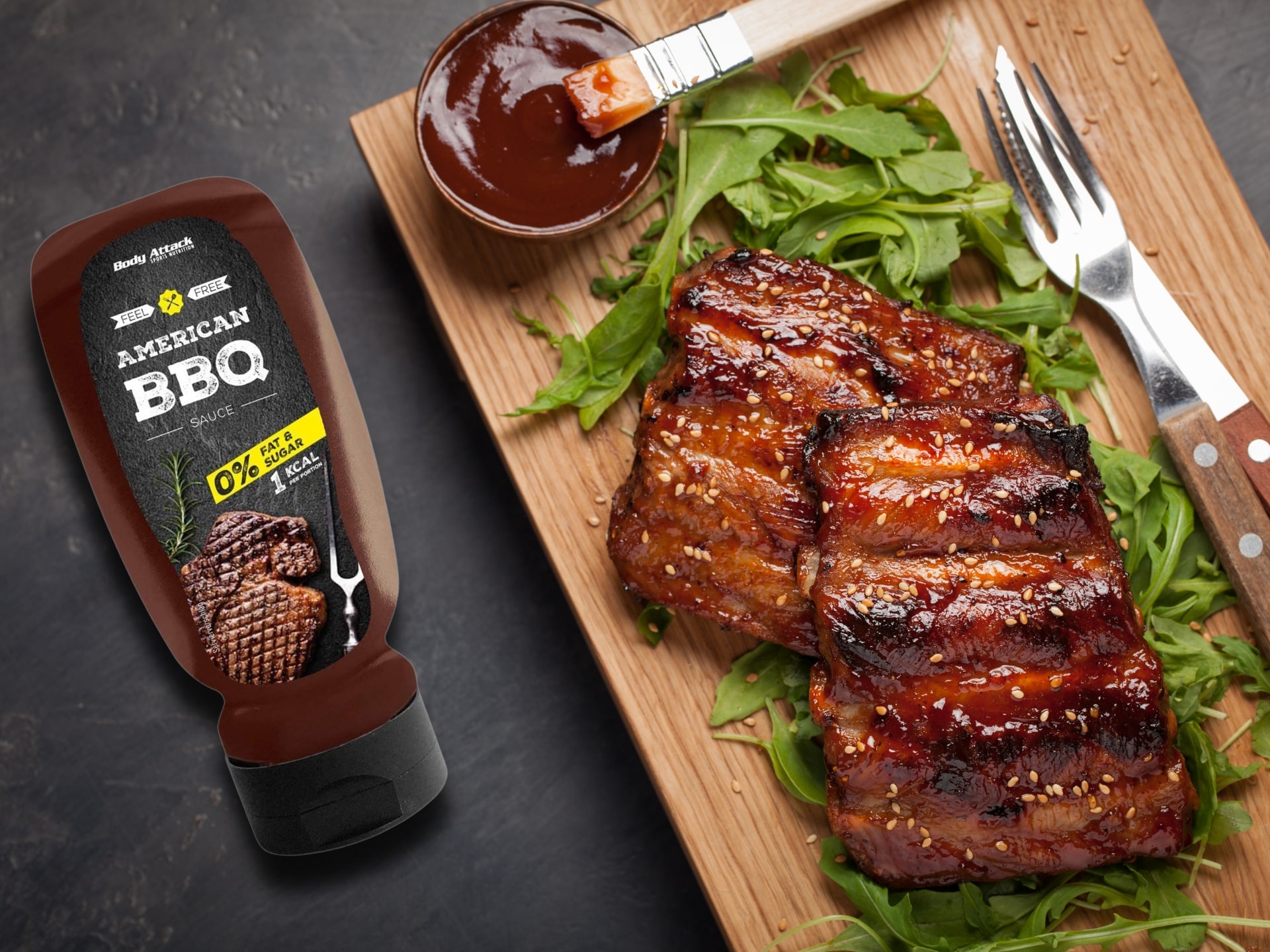 American BBQ Sauce - nízkokalorická omáčka k masům, na gril