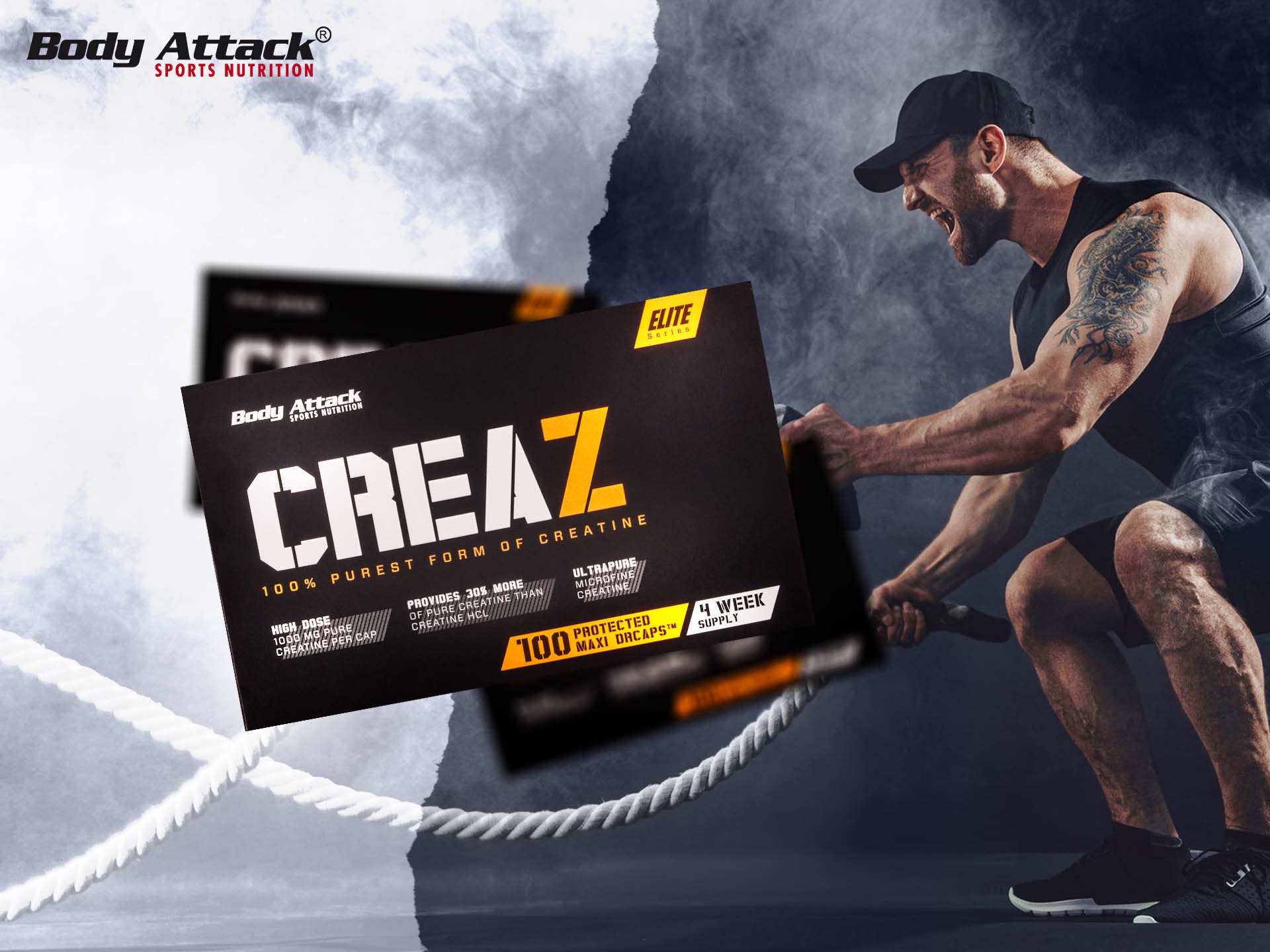 Body Attack - CREAZ - kreatin bezvodý