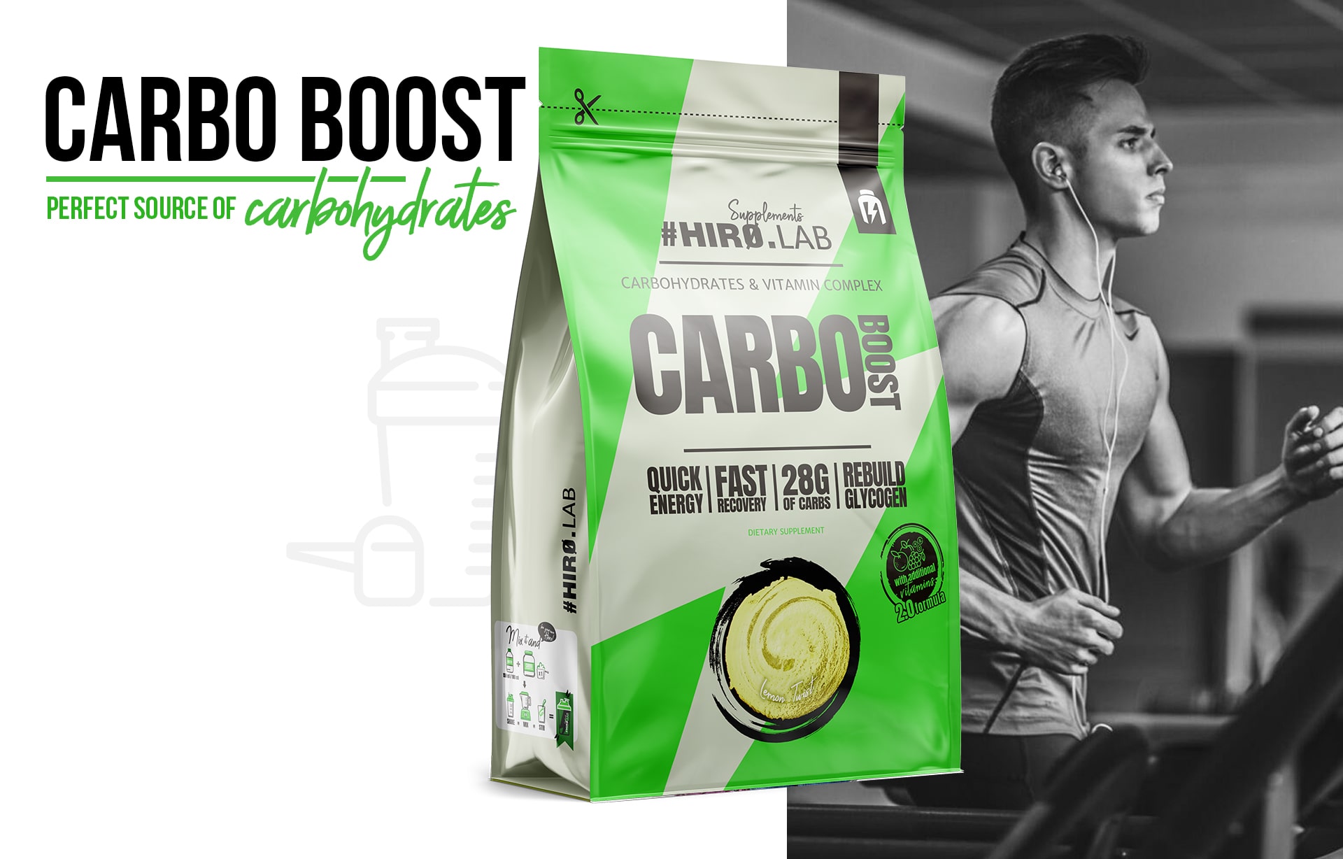 Hiro.Lab - Carbo Boost - sacharidový doplněk na bázi maltodextrinu