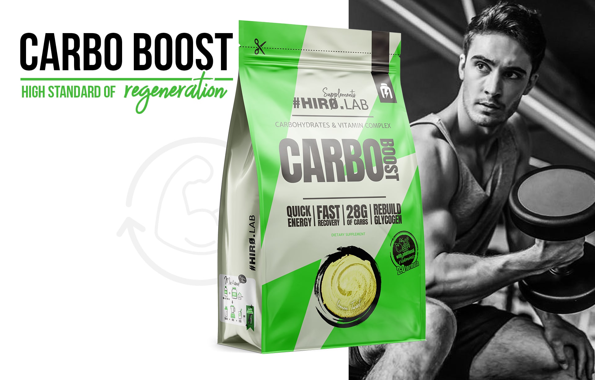 Hiro.Lab - Carbo Boost - sacharidový doplněk na bázi maltodextrinu