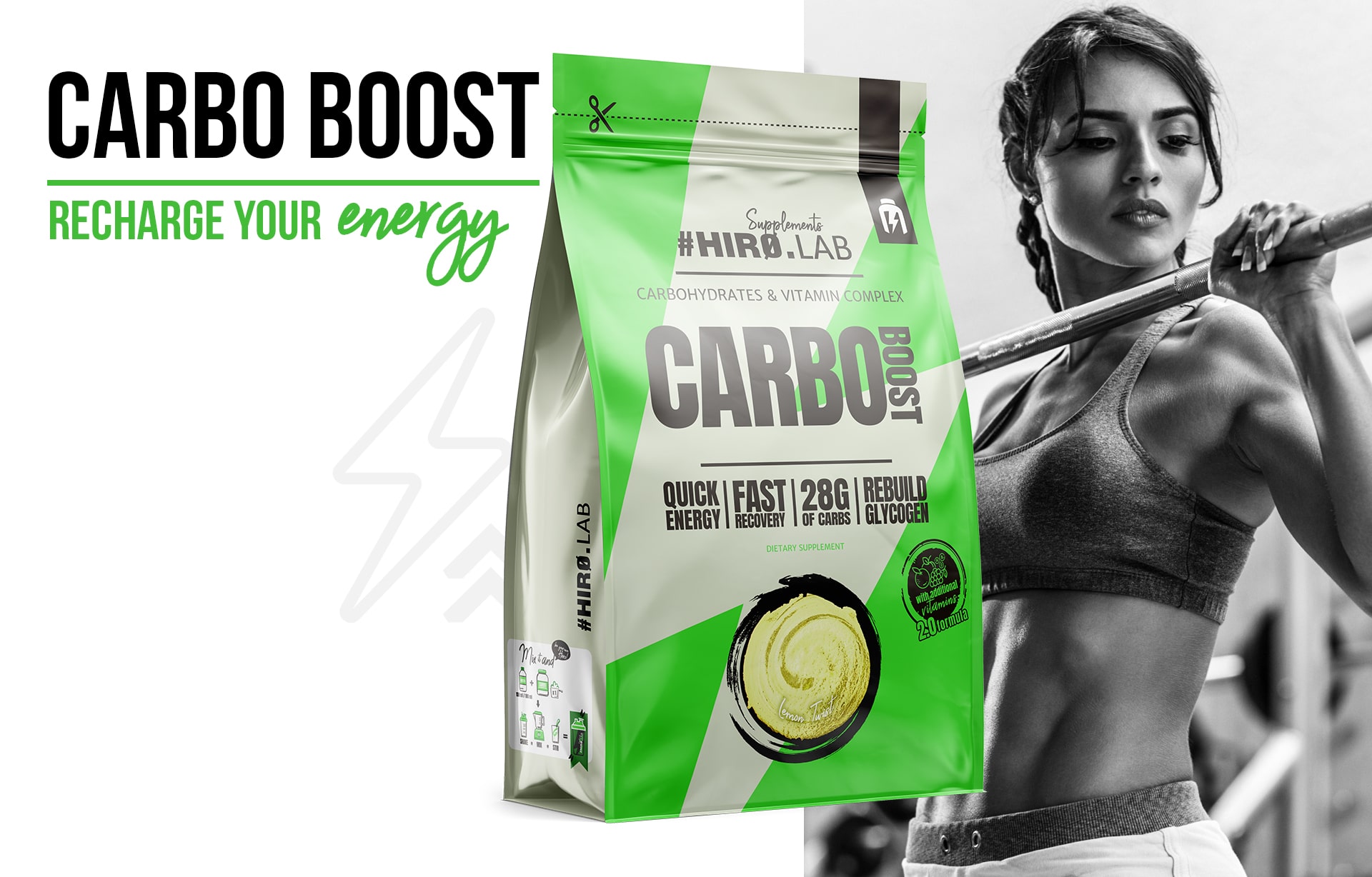 Hiro.Lab - Carbo Boost - sacharidový doplněk na bázi maltodextrinu