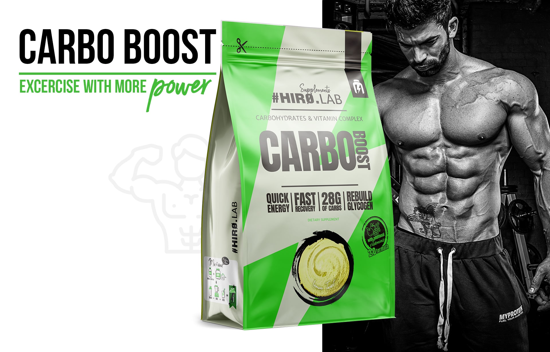 Hiro.Lab - Carbo Boost - sacharidový doplněk na bázi maltodextrinu