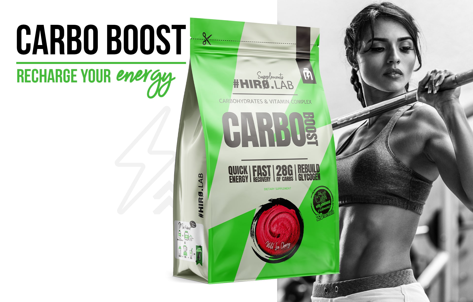 Hiro.Lab - Carbo Boost - uhlovodanový doplněk na bázi maltodextrinu
