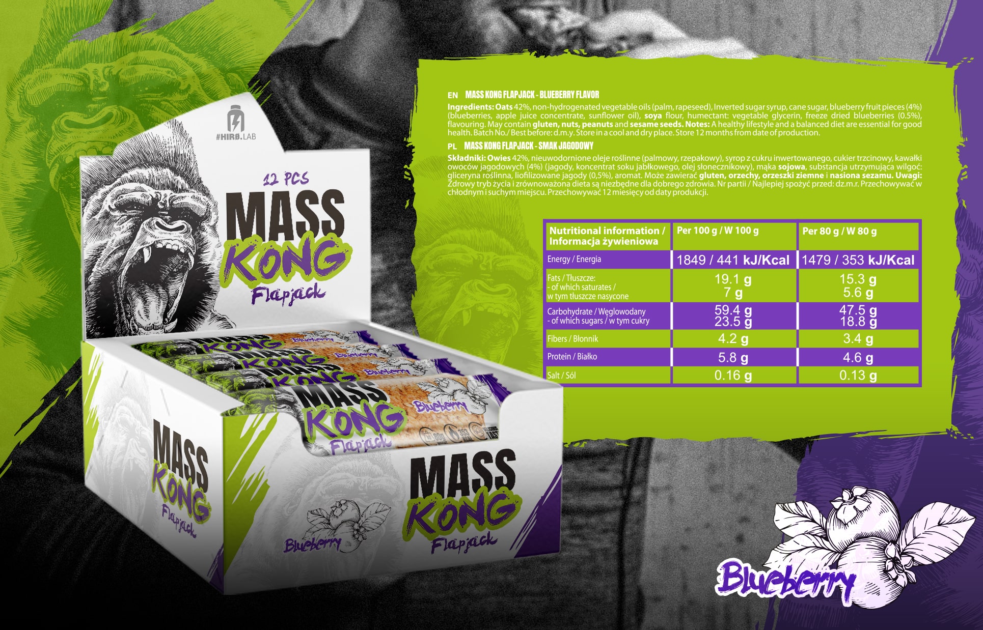 Hiro.Lab - baton Mass Kong FlapJack - baton owsiany
