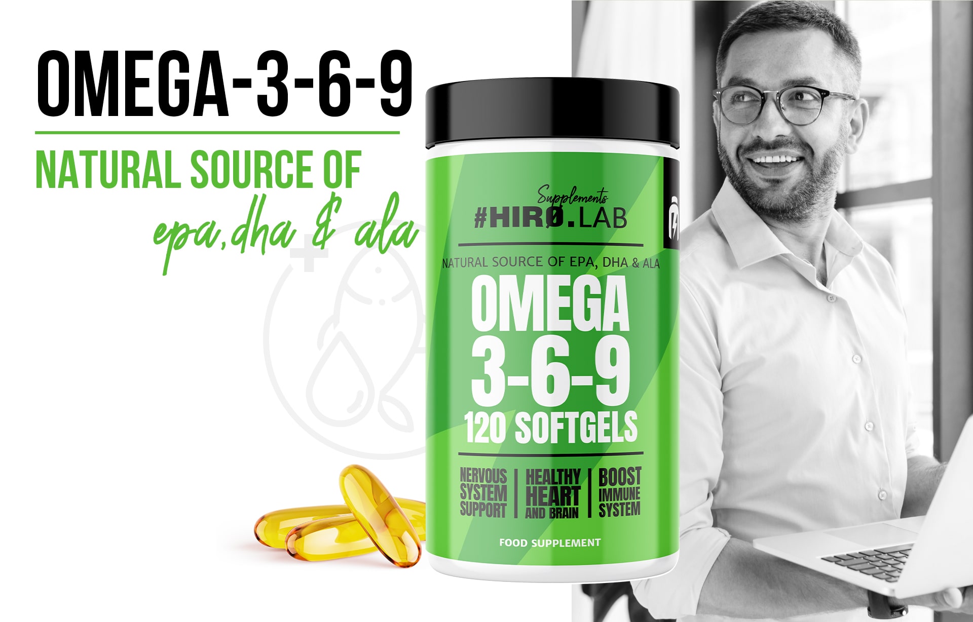 Hiro.Lab - Kyseliny EPA, DHA a ALA