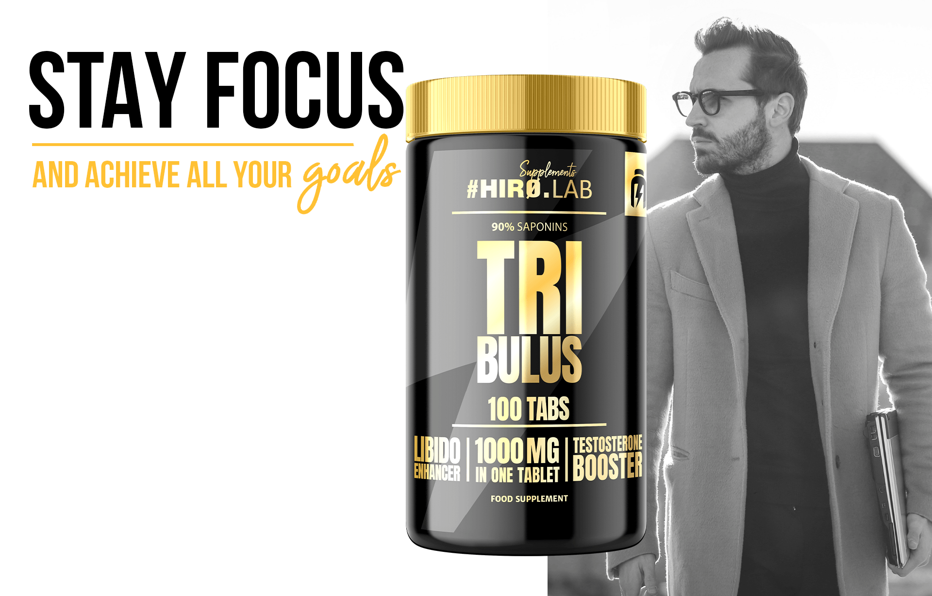 Hiro.Lab - Tribulus Terrestris 10:1 - podpora produkce testosteronu a libida