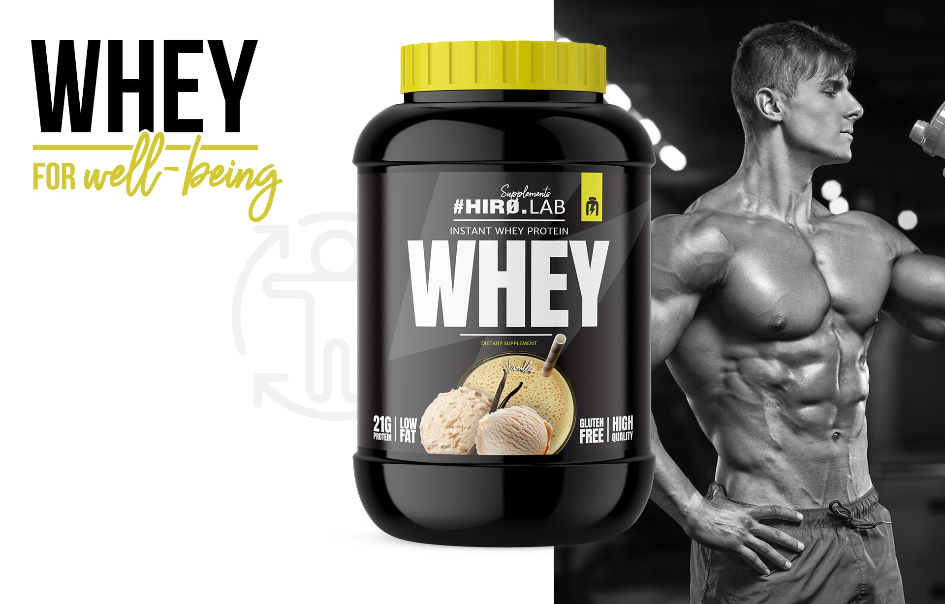 Izolát proteinu od Hiro.Lab - šetrný k žaludku