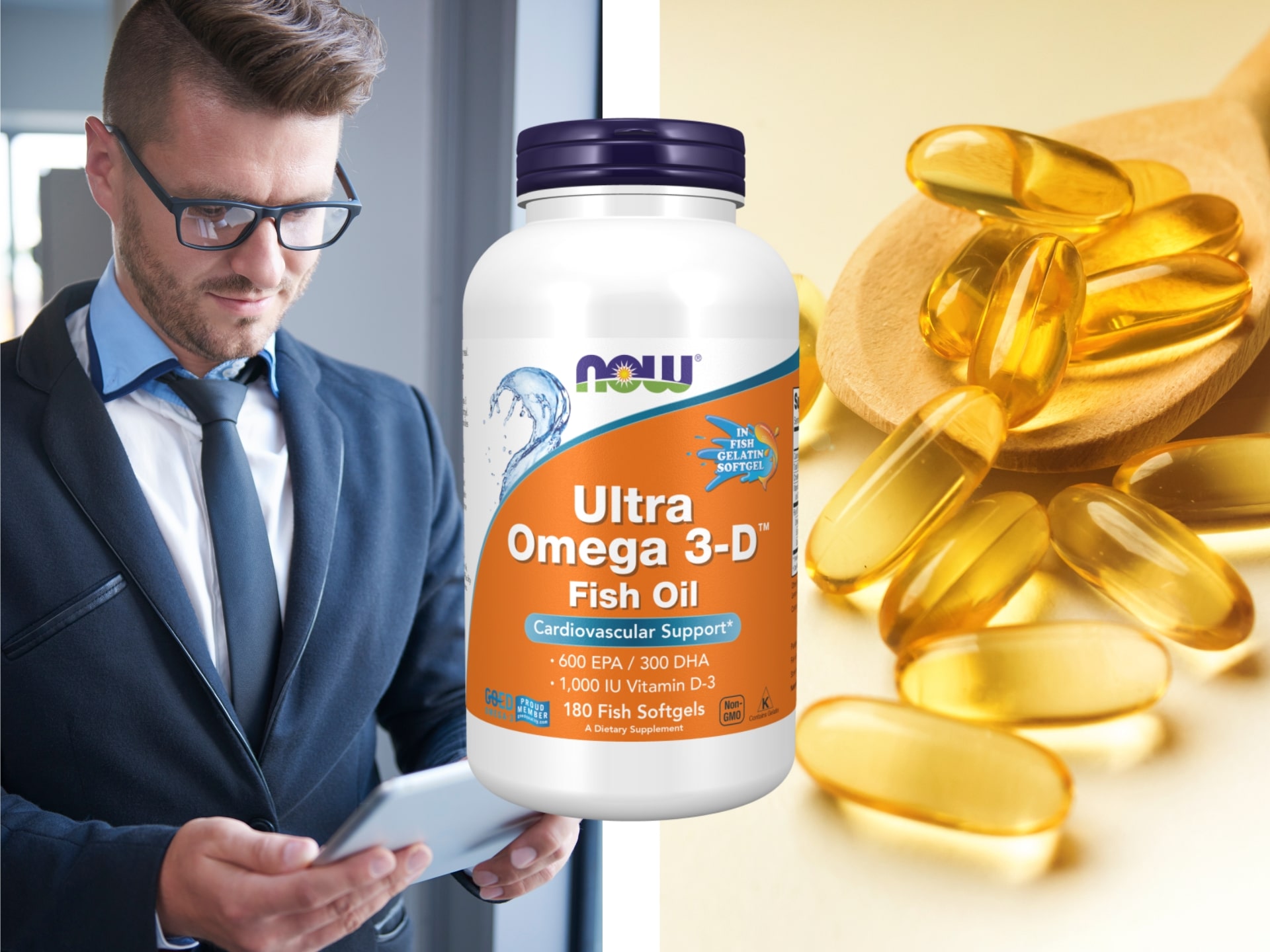 Odolnost, silné kosti a dobrá pohoda - Ultra Omega 3-D
