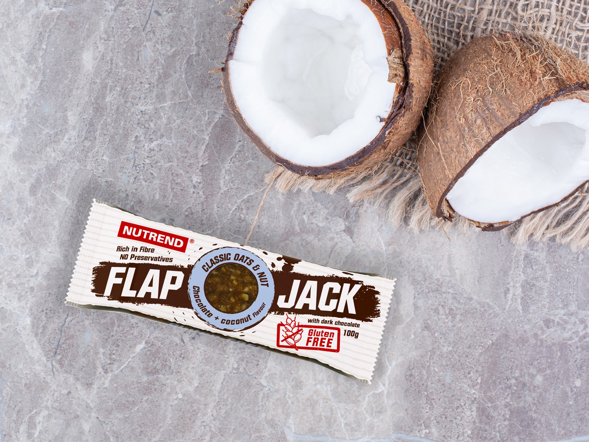 Nutrend - Flapjack - vysoce kalorická tyčinka z ovesných vloček
