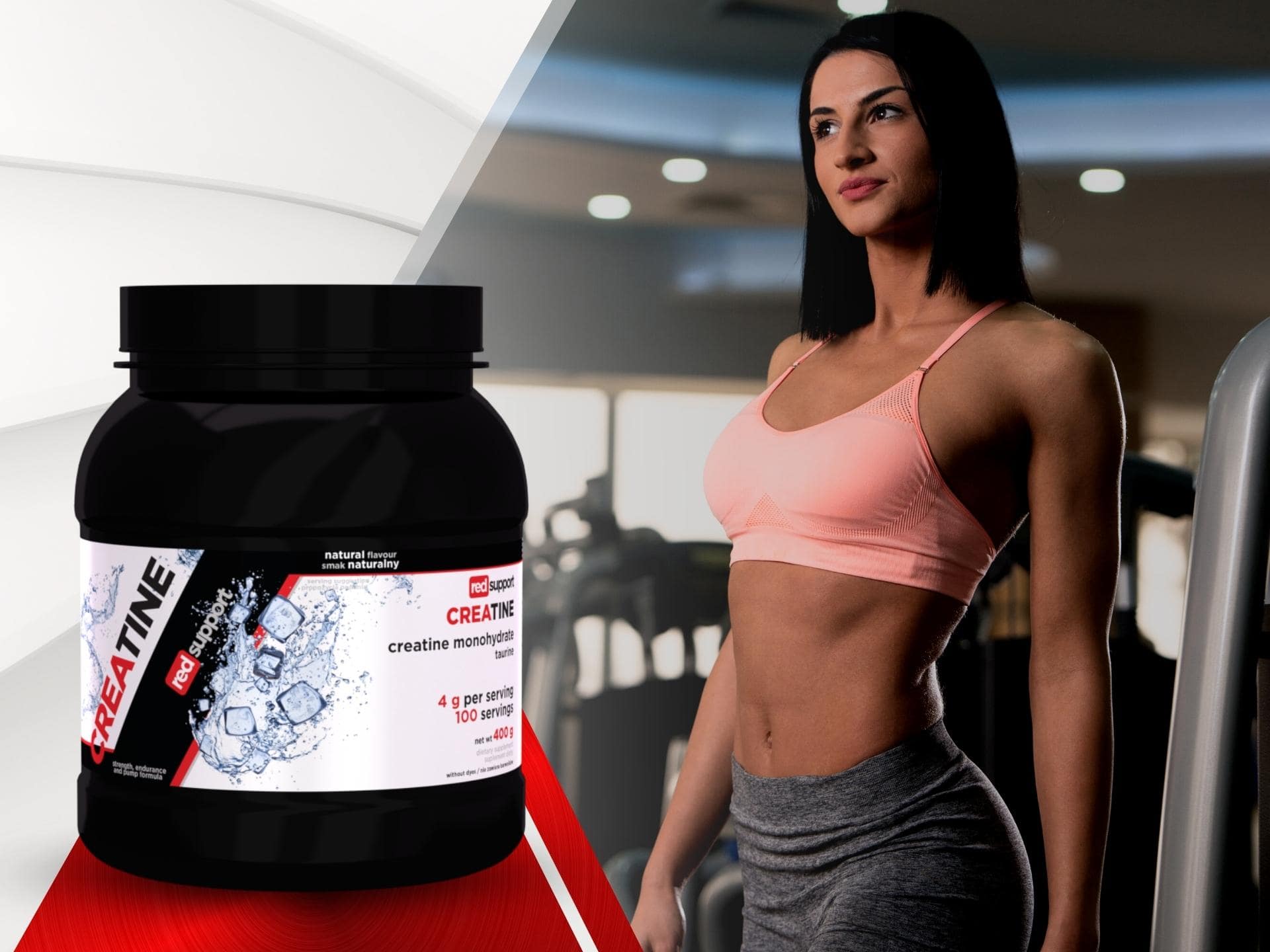 Red Support - Creatine - monohydrát kreatinu bez chuti