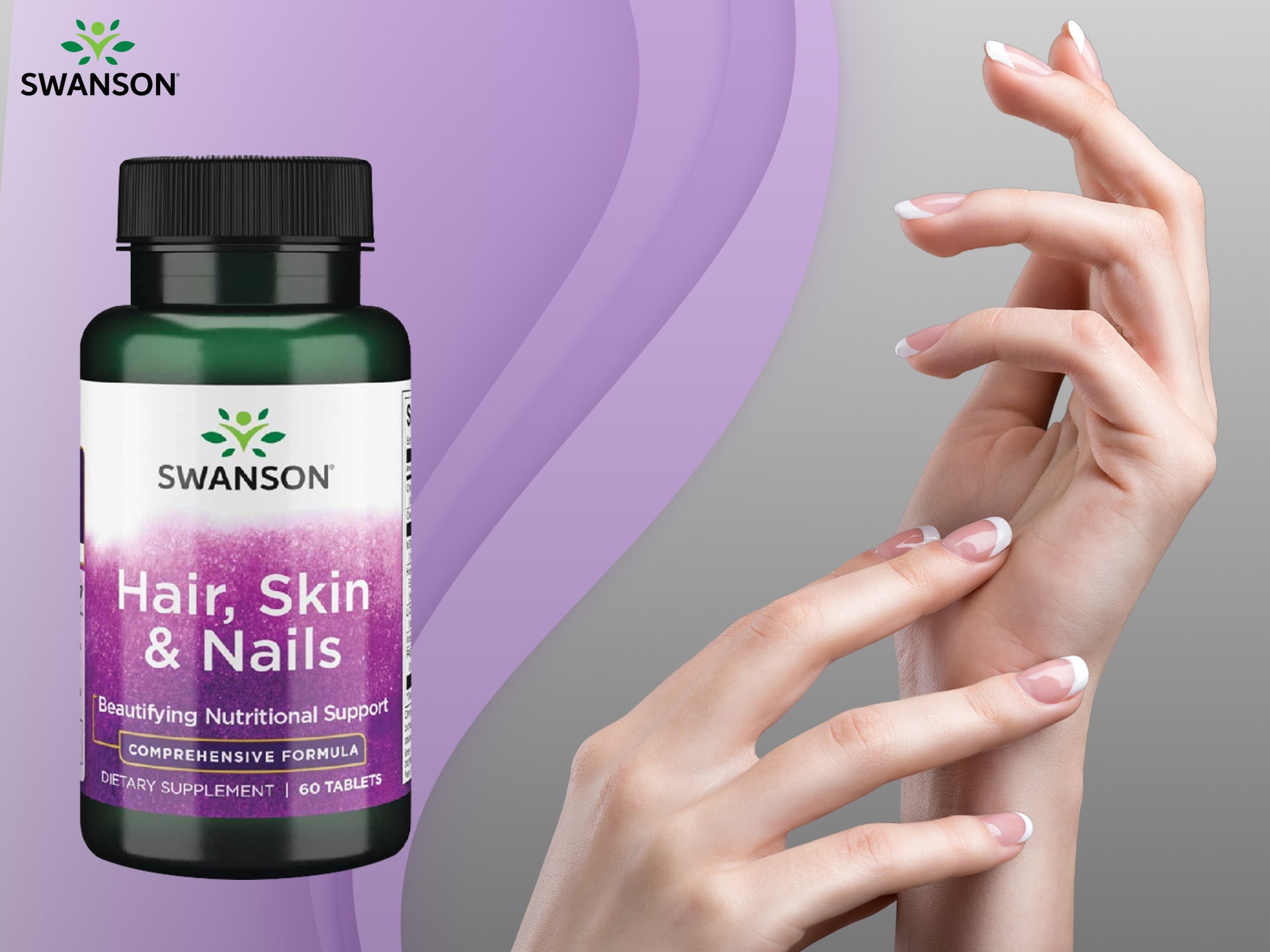 Swanson Hair Skin Nails - podpora zdraví vlasů, pokožky a nehtů