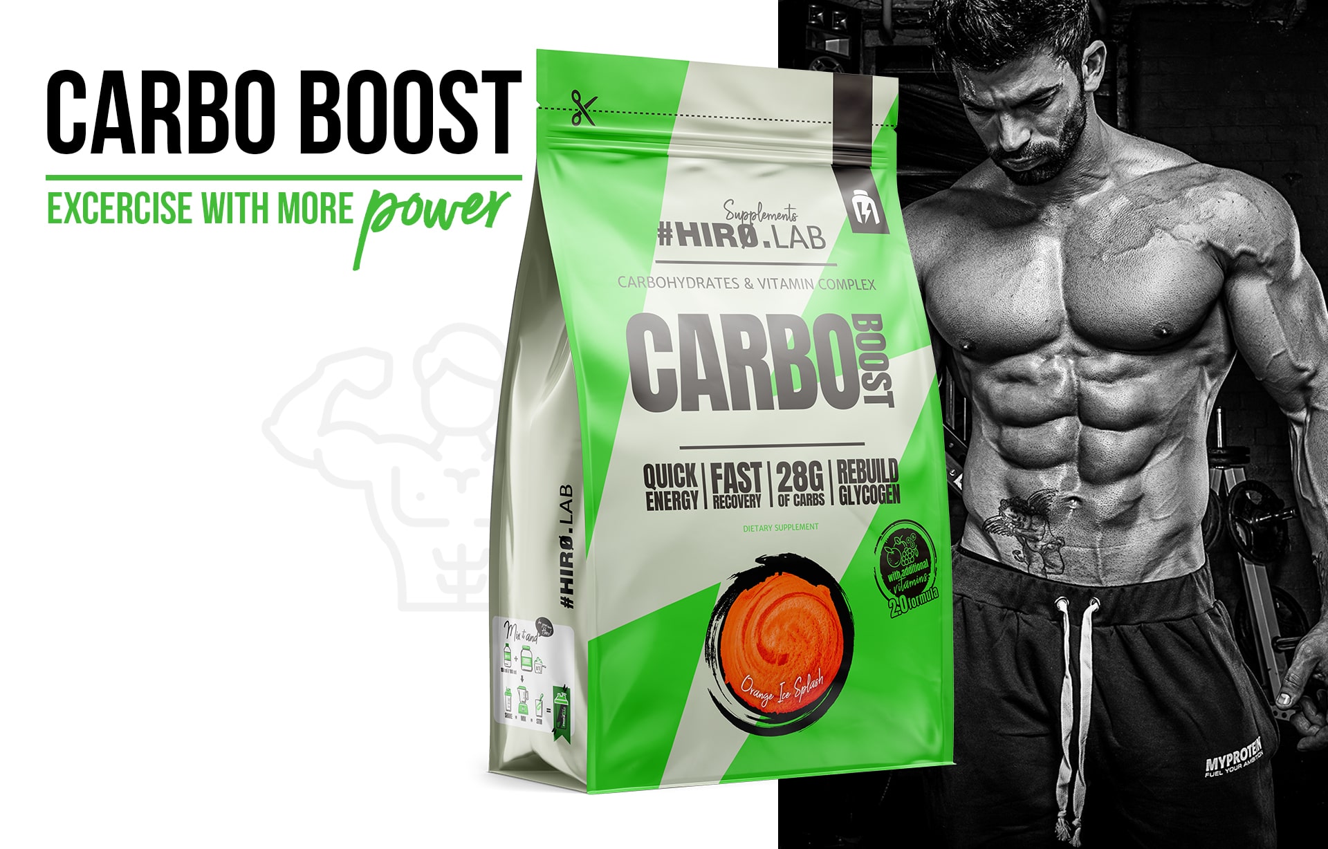 Hiro.Lab Carbo Boost - zdroj energie během tréninku