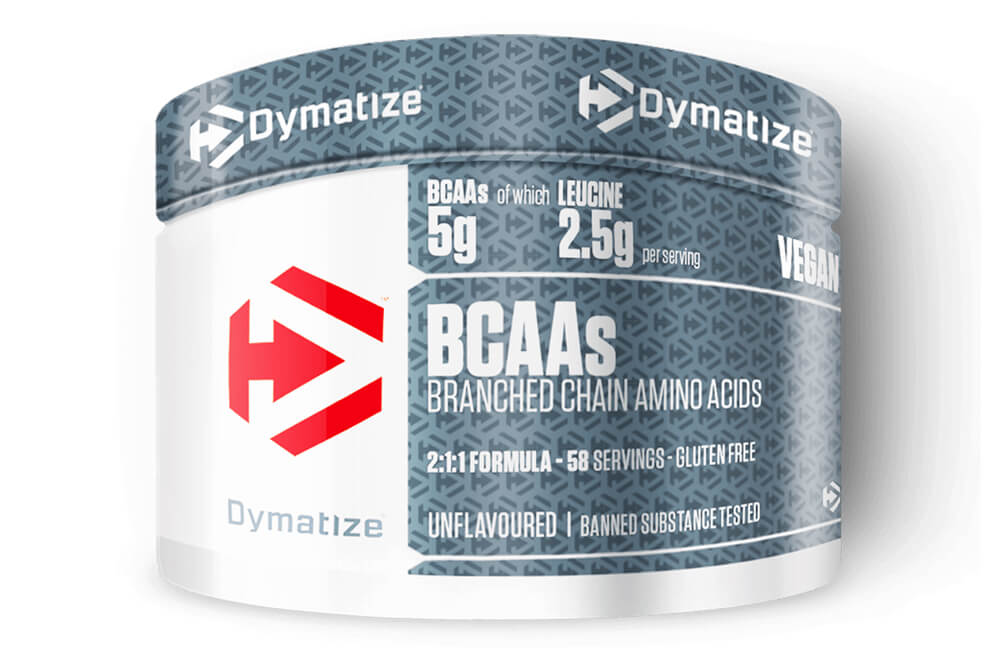 Dymatize BCAA 2:1:1 Aminokyseliny rozvětvené Leucin Valin Isoleucin