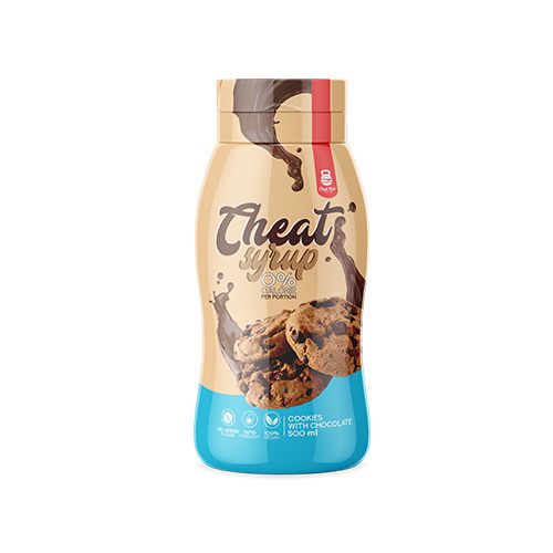 Cheat Meal Nutrition Syrup 0% (Syrop zero kalorii) - 500ml - Sušenkový s čokoládou - VÝPRODEJ - 22-01