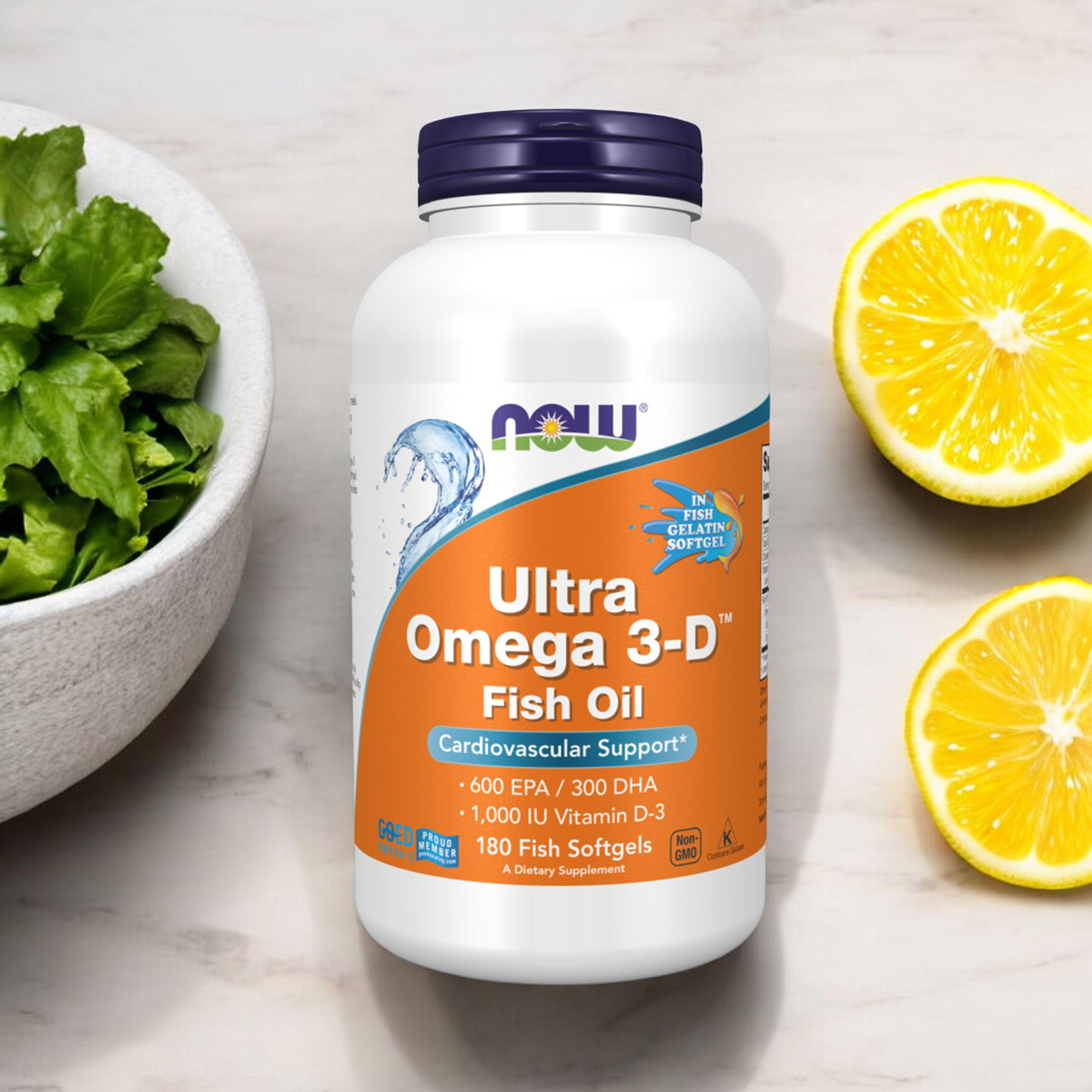 NOW Ultra Omega 3-D Fish Oil - 180softgels