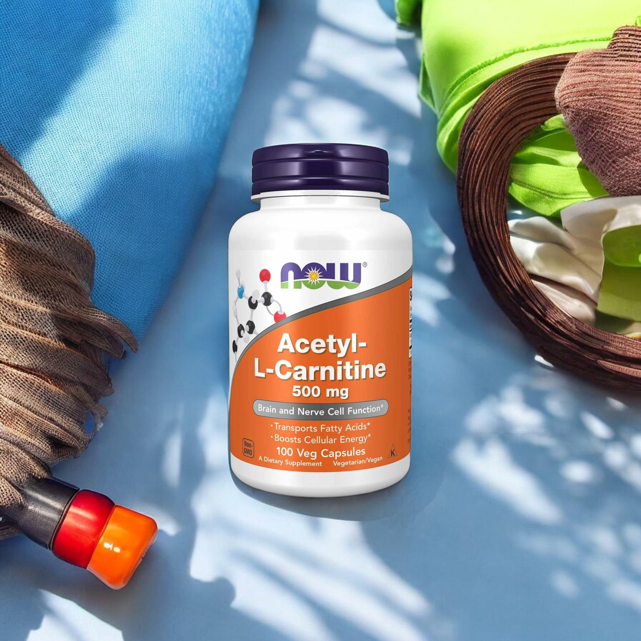 NOW Acetyl L-Carnitine 500mg - 100vcaps.