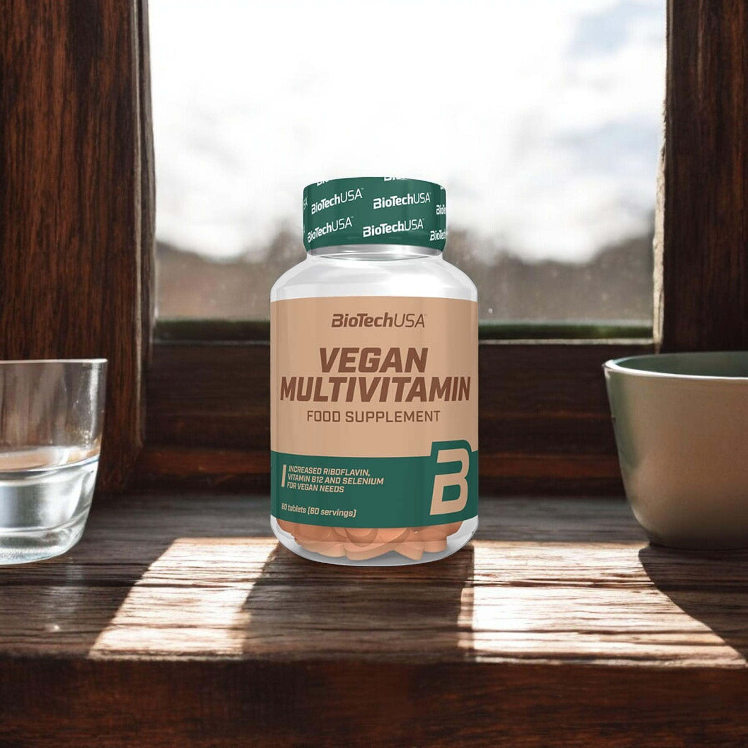 BioTech USA Vegan Multivitamin - 60tabs. - Multivitamín pro vegany