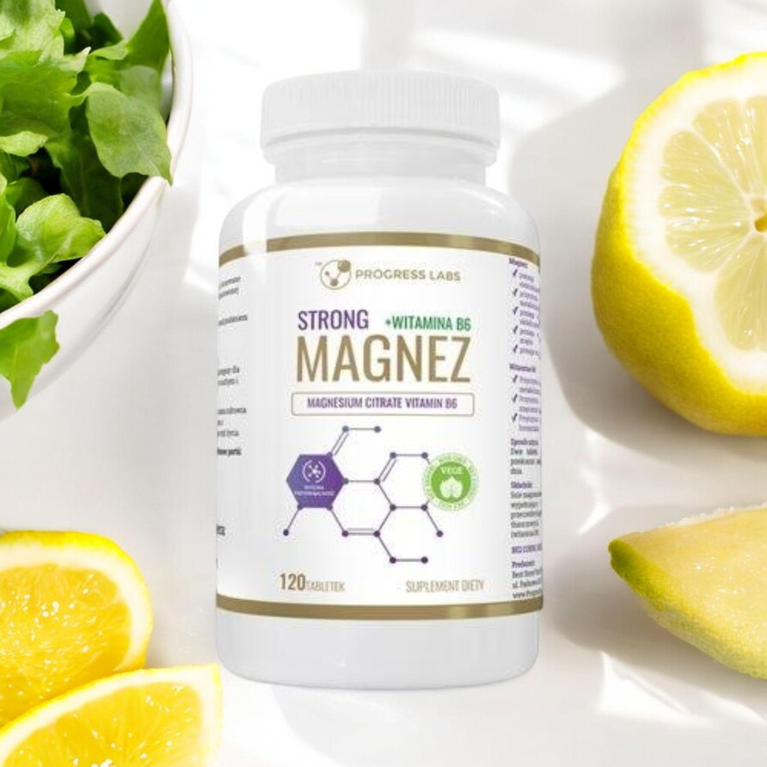 PROGRESS LABS - Hořčík Silný + Vitamin B6 350mg - 120 tablet.