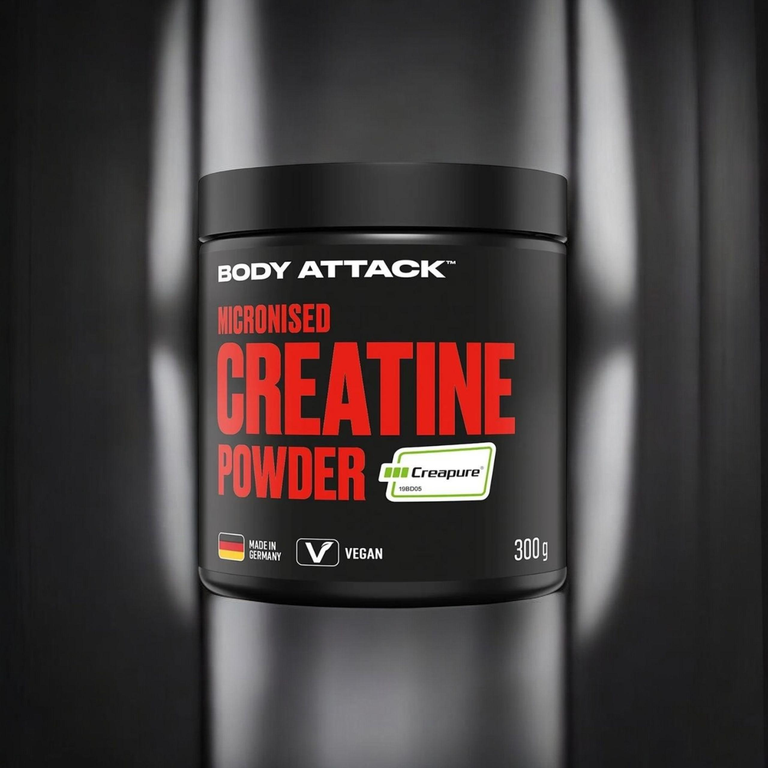 BODY ATTACK Creatine Powder Creapure - 300g - Natural