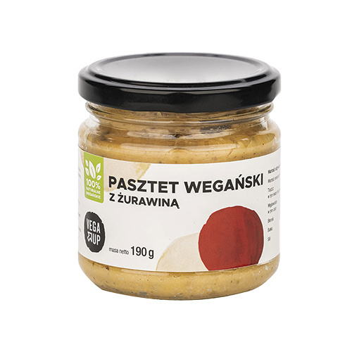VEGA UP - Veganská paštika s brusinkami - 190g - Cranberry
