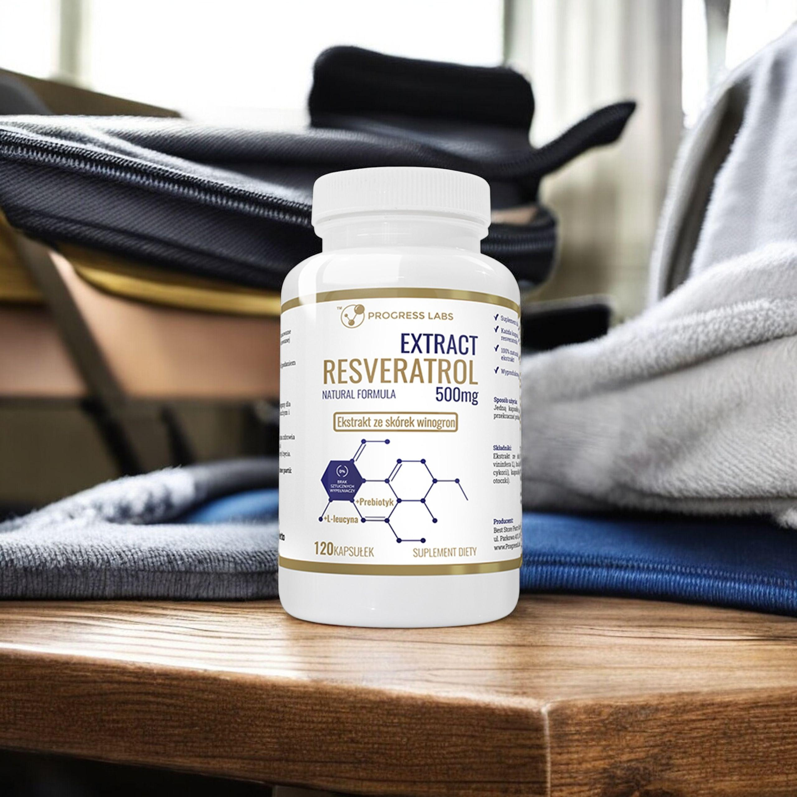 PROGRESS LABS Resveratrol Extract 500mg - 120caps