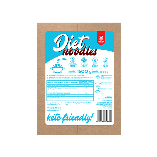 Cheat Meal Nutrition Diet Noodles - 1600g (1000g netto) - Těstoviny Konjac